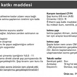 Fraenkische Şap Katkı Maddesi 1 Bidon (10 kg)