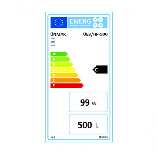 Ünmak 500 Lt. Isı Pompası Boyleri ÜEB/HP